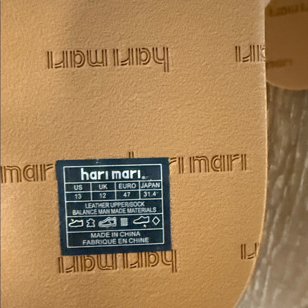 Hartmann Tan and Blue Men's Sandals - Picture 3 of 8